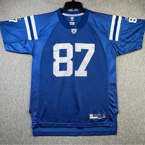 Indianapolis Colts Reggie Wayne #87 Blue OnField Reebok NFL Jersey Youth XL